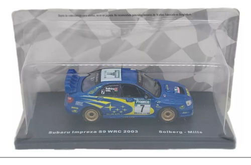 Colección Oficial Wrc 27 Subaru Impreza Solberg-mills 2003 Azul
