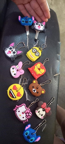 5 Pz Mayoreo Llavero Cubrellaves, Minnie, Kitty (Usado)