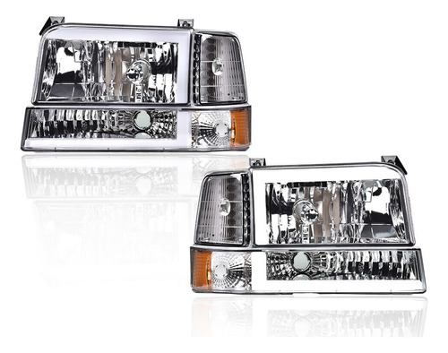 Ford F150 F250 F350 92 93 94 95 96 97 98 Juego De Faros Led