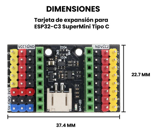 Tarjeta De Expansión Para Esp32-c3 Supermini