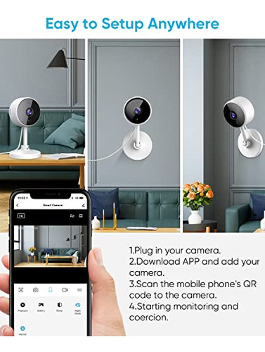 1080p Hd Camara Seguridad Inalambrica Para Bebe Audio