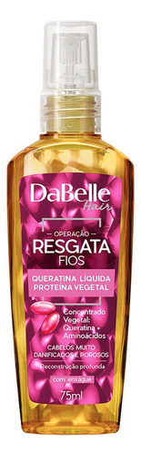 Dabelle Spray Queratina Liquida Vegetal Resgata Fios Proteção Térmica Reconstrução Fortalecimento Resistencia Capilar 75ml