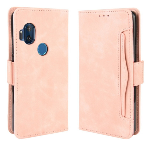 Funda Protectora Estilo Cartera Para Motorola One Hyper