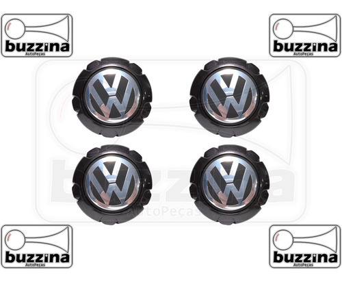 Imagem 3 de 8 de Kit 4 Calota Tampa Roda Saveiro G5 Tropper Vw + Capa Válvula