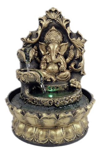 Estatua De Ganesha Hindú Hecha A Mano Fuente De Agua De  [u]