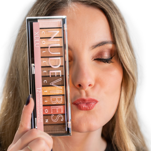 Paleta De Sombras Para Ojos Veganas Colores Nude X 12