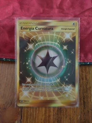 Energía Curva Rara Secreta Carta Pokémon Original