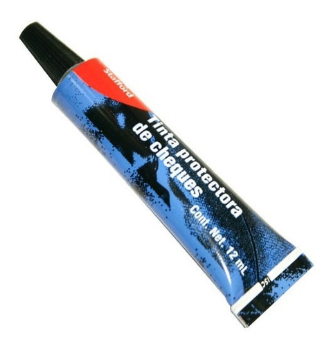 Tinta Para Cheques Rojo Stafford Contenido 12 Ml 1 Pieza