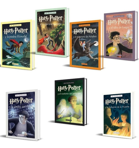 Pack (7) Libro Saga Harry Potter Completa 1-7 [ Pasta Dura ]