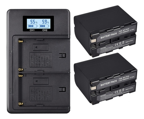 Kit Cargador Batería Para Sony Np-f970 Np-f960 Np-f550