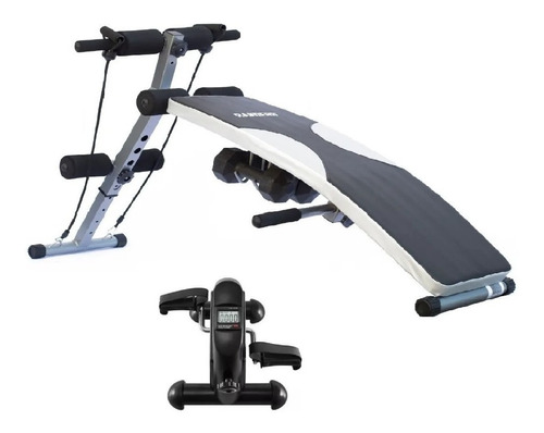 Banco Arg-207 Abdominal + Mini Bike Jy 8207 Mundo Gym