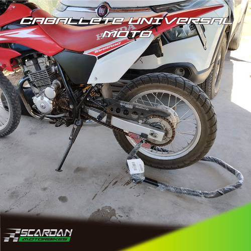 Caballete Moto Trasero Universal - Varios Colores - Negro