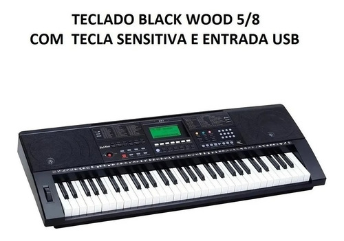Teclado Blackwood Bw7 5/8 Teclas 61 Arranjador Sensitivo Usb