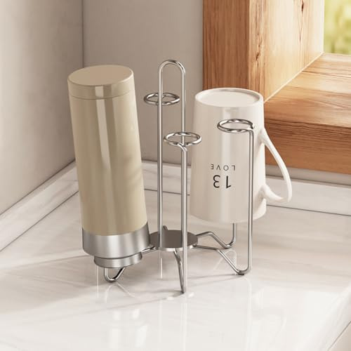 Soporte Para Secado De Tazas, Soporte De Acero Inoxidable Co