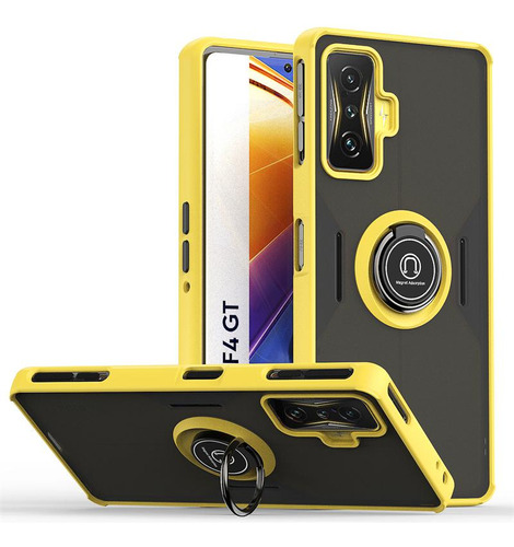 Funda De Teléfono Con Anillo Con Soporte Magnético Para Coch