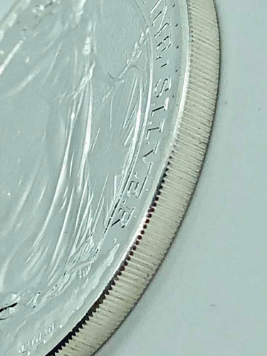 Moneda De Plata 1 Oz Britania 2 Libras Gran Bretaña Año 2015 (Usado)