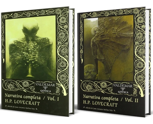 Pack (2) Libro Narrativa Completa Vol 1 + 2 Por Hp Lovecraft