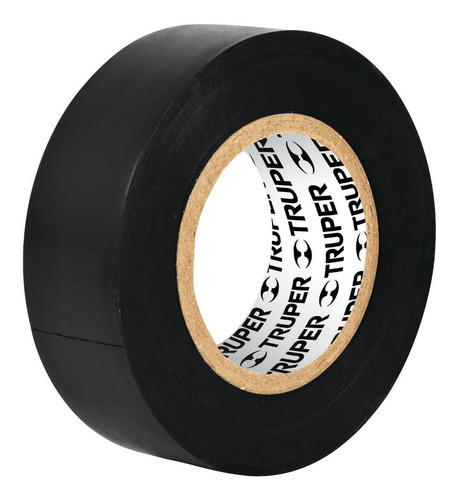 Imagen 3 de 6 de Huincha Aisladora Negra De 19mm X 18 Mts Truper M-33