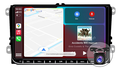 Carplay Estéreo De 4 Gb Para Volkswagen Polo Bora Golf Jetta