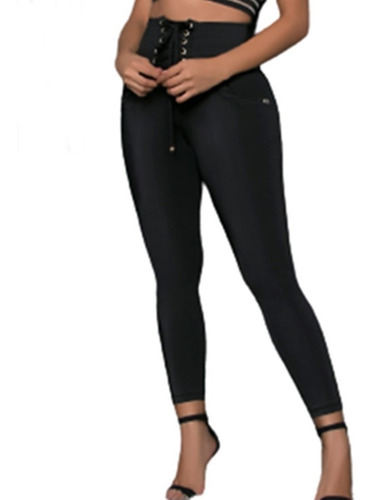 Leggins Talle Alto Con Cordon Para Mujer Hermoso Nuevo