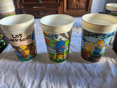 Vasos Coleccion Los Simpsons Años 90 Pepsi X3