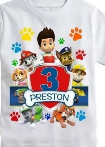 Camisas de paw patrol para fiestas hotsell