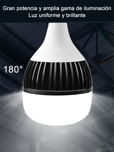 80w Alta Potencia 8000lm Foco Led Base E27 Bombilla 10pz Blanco Frío