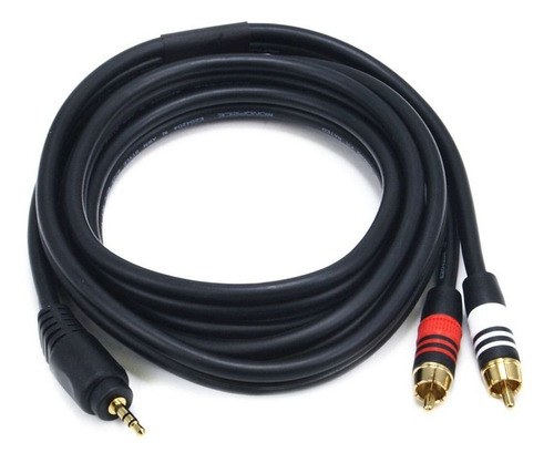 Cable Stereo 3.5mm A Rca Minijack 22awg Mejor Calidad 1,80mt