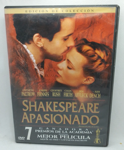 Shakespeare Apasionado /dvd R4 / Seminuevo A/gwyneth Paltrow