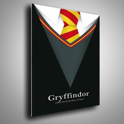 Cuadro Metalico Gryffindor Simbolo Aluminio 30x40cm Arte    