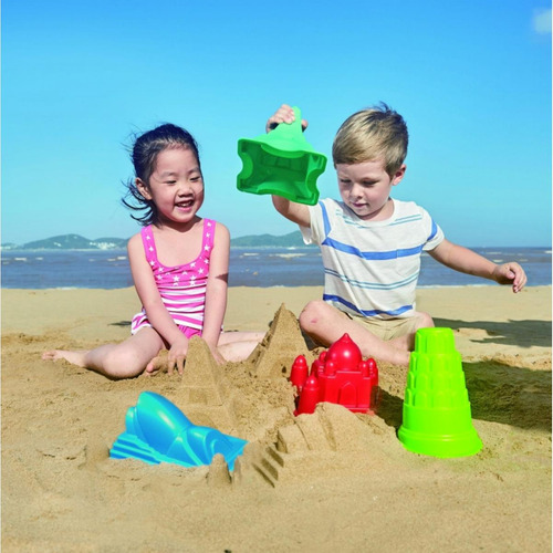 Hape Beach Toy Taj Mahal Sand Shaper Mold Toys, Red