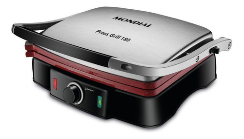 Grill Mondial Press Grill Ceramic 1800w 180 Red 127v