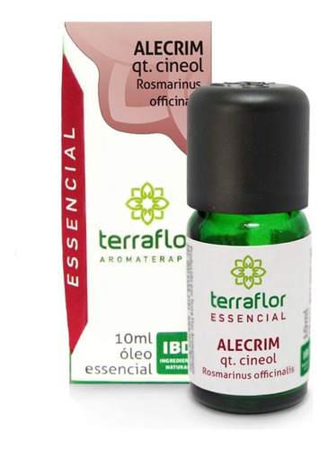 Óleo Essencial Puro Alecrim Qt. Cineol 10ml - Terra Flor