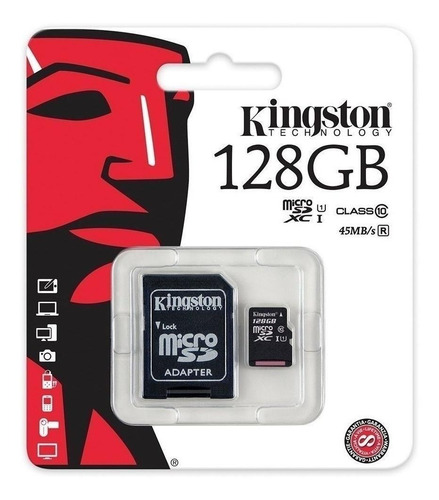Imagen 3 de 5 de Tarjeta de memoria Kingston SDC10G2 con adaptador SD 128GB