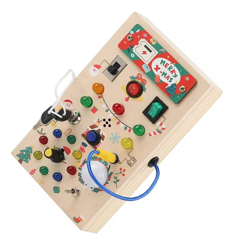Interruptor Led De Juguete Montessori Placa Sensorial, 1u