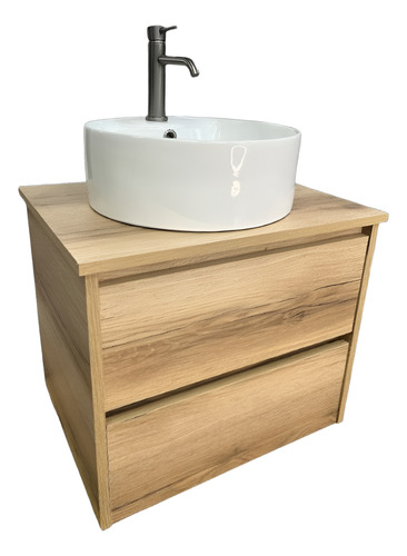 Mueble Baño Colgante Zamba Mesada Aereo 60x46 Vanitory Tapa