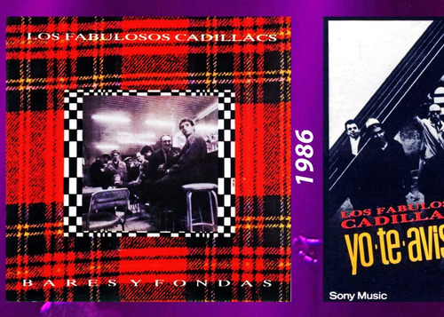 Póster Los Fabulosos Cadillacs Discografía D Estudio 100x100
