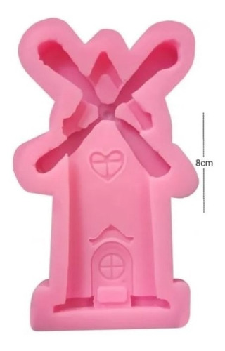 Molde Puntilla De Silicona Molino  Viento Corazón Fondant 