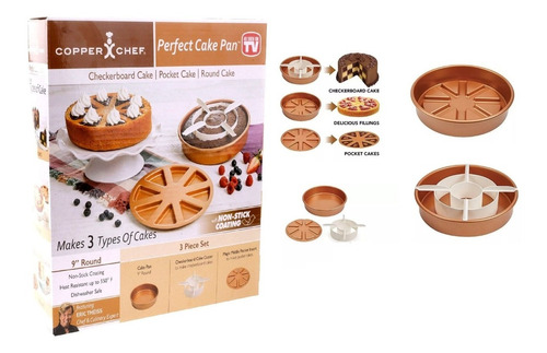 Kit De Reposteria 3 Piezas Tartas Pasteles Antiadherente