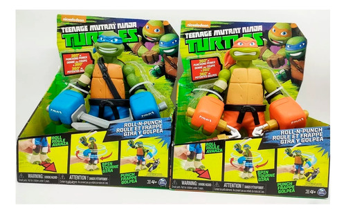 2 Tortugas Ninja Gigantes 30cm 360 Grados Tmnt