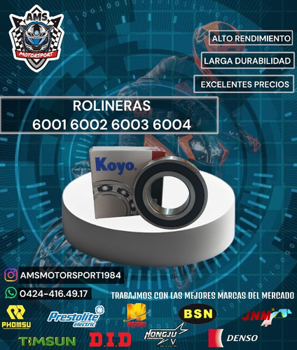 Rolineras 6001 6002 6003 6004