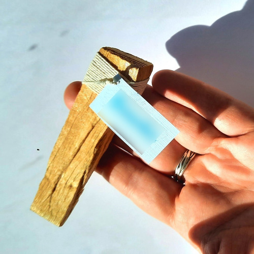 Palo Santo Con Palabra Afirmación. Incienso Sahumerio Natura