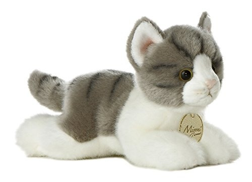 Aurora World Miyoni Gray Tabby Cat Felpa 8