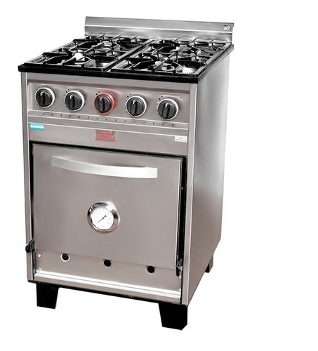 Cocina Tecnocalor Industrial 4 H 55 Cm Ac. Inox. R Fundicion