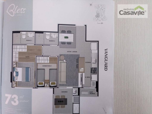 Imagem 14 de 14 de Apartamento Com 2 Dormitórios À Venda, 83 M² Por R$ 773.966,00 - Cabral - Curitiba/pr - Ap0442