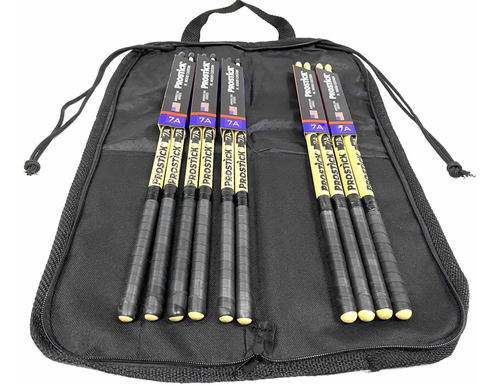 Kit Baqueta 3 Par 7a N+2 Par 7a M Prostick Usa+bag