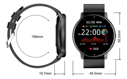 Smartwatch Life Watch Com Monitor De Frequência