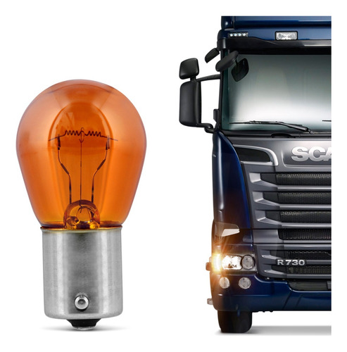 Lâmpada Osram Truckstar Pro Caminhões 24v 21w Luz De Seta Cor da luz Âmbar 24
