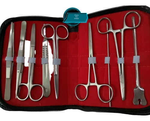 Kit Cirugia Menor Uso Veterinario 9 Piezas Marca Newway