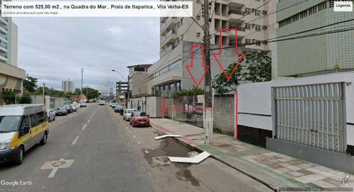 Imagem 3 de 3 de Terreno Para Alugar, 525 M² Por R$ 4.000,00/mês - Praia De Itaparica - Vila Velha/es - Te0042